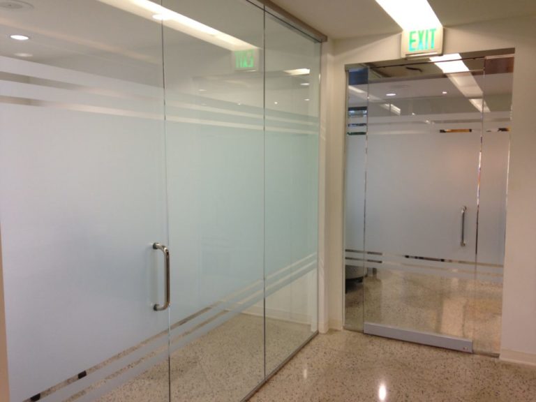 Architectural Glass Solutions in Dallas, Texas Installs Frost Film Cut Out for ArchPoint Implant Dentistry