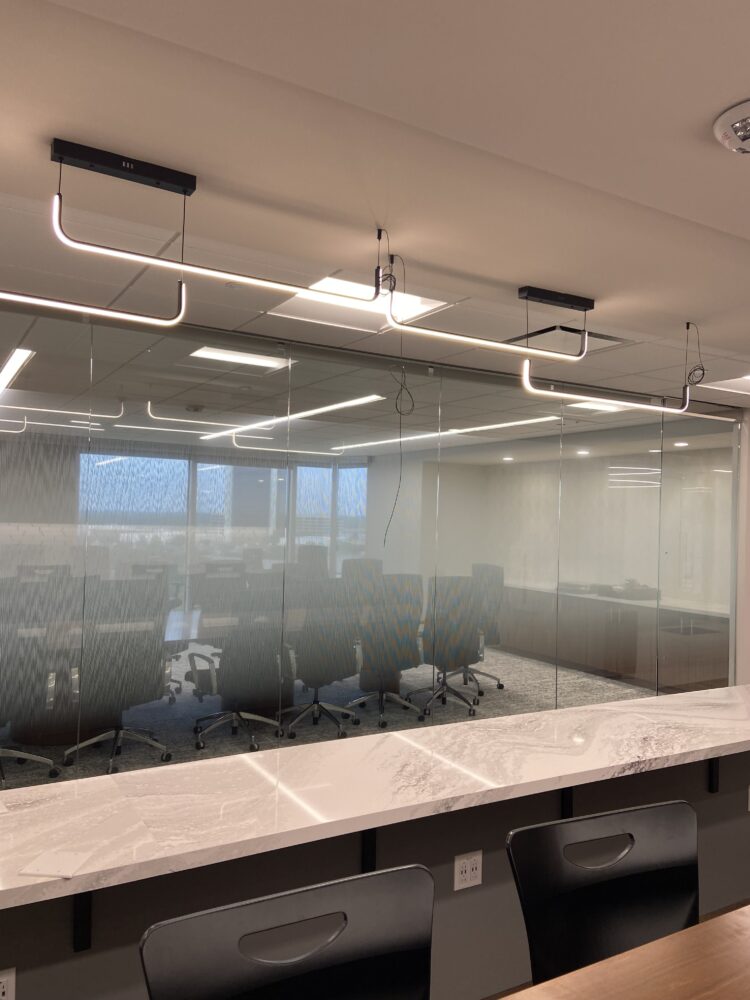 Semi-privacy decorative window film for offices and conference rooms