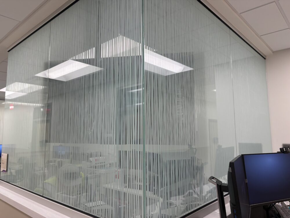 Vertical striped gradient film